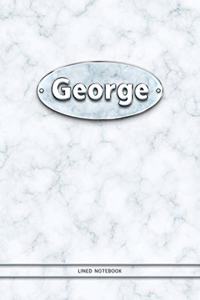 George - Lined Notebook