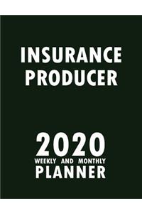 Insurance Producer 2020 Weekly and Monthly Planner