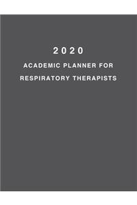 2020 Academic Planner For Respiratory Therapists