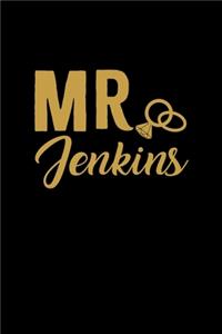 Mr. Jenkins: Personalized Engagement & Pre Wedding Gift - Mr. & Mrs. Wedding Notebook and Organizer for Bride to Be and Groom To Be Matching Present