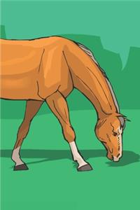 2020 Weekly Planner Horse Illustration Equine Grazing Palomino Horse 134 Pages