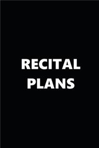 2020 Weekly Planner Musical Theme Recital Plans 134 Pages
