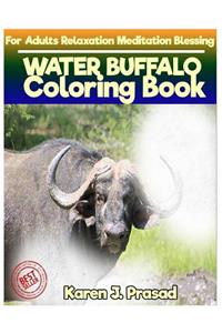 WATER BUFFALO Coloring book for Adults Relaxation Meditation Blessing