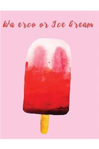 Watercolor ice cream
