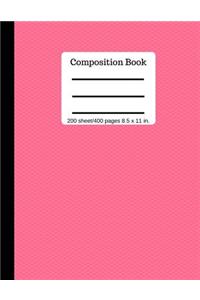 Composition Book 200 Sheet/400 Pages 8.5 X 11 In.