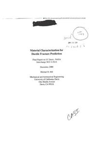 Material Characterization for Ductile Fracture Prediction