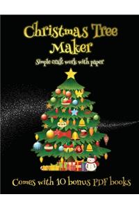 Simple craft work with paper (Christmas Tree Maker)