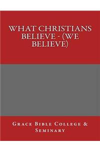 What Christians Believe - (We Believe)