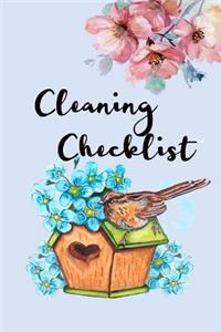 Cleaning Checklist: Daily Cleaning Schedule -Cleaning Checklist for Keep the house tidy and clean- Housekeeping, Weekly Cleaning, Size 6x9-Paperback