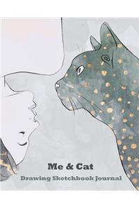 Me & Cat Drawing Sketchbook Journal