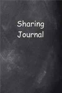 Sharing Journal Chalkboard Design