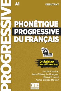 Phonetique progressive du francais - Niveau debutant (A1/A2) + CD