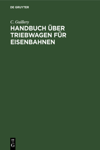 Handbuch Über Triebwagen Für Eisenbahnen