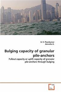 Bulging capacity of granular pile-anchors