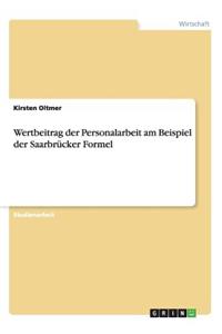 Wertbeitrag der Personalarbeit am Beispiel der Saarbrücker Formel