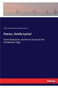 Poems, Chiefly Lyrical