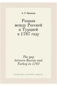 The Gap Between Russia and Turkey in 1787