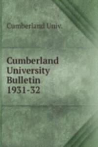Cumberland University Bulletin