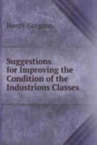 Suggestions for Improving the Condition of the Industrious Classes