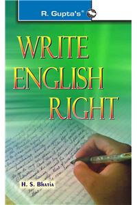 Write English Right: ENGLISH IMPROVEMENT BOOKS