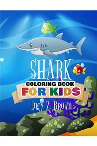Shark coloring book for kids