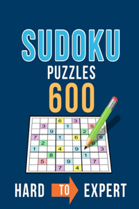 Sudoku 600 Puzzles Hard to Expert