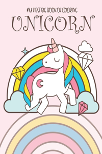 My first big book of coloring unicorn