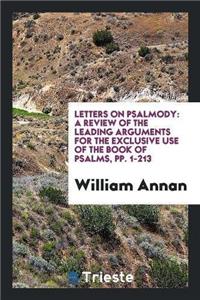 Letters on Psalmody
