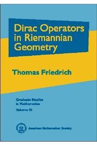 Dirac Operators in Riemannian Geometry