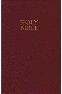 NKJV, Pew Bible, Hardcover, Burgundy, Red Letter Edition