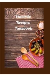 Favorite Recipes Notebook