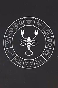 Scorpio Notebook 'Zodiac Circle' - Zodiac Diary - Horoscope Journal - Scorpio Gifts for Her