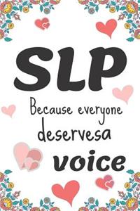 SLP because everyone deserves a voice