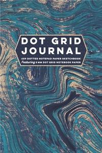 Dot Grid Journal 6x9 Dotted Notepad Paper Sketchbook Featuring 5 mm Dot Grid Notebook Paper