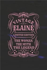 Vintage Elaine Limited Edition the Woman the Myth the Legend