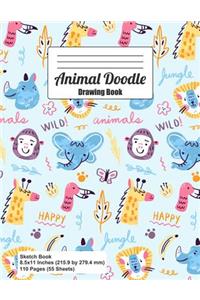 Animal Doodle Drawing Book