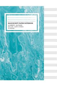 Manuscript Paper Notebook