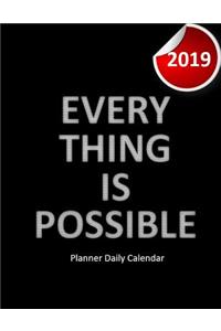 Planner Daily Calendar 2019