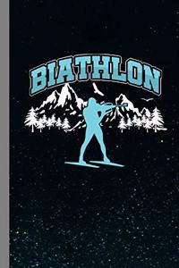 Biathlon: Military Patrol Gift For Winter Sports Lovers (6x9) Dot Grid Notebook To Write In