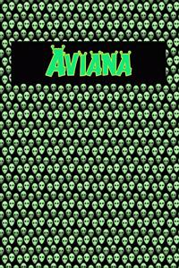 120 Page Handwriting Practice Book with Green Alien Cover Aviana