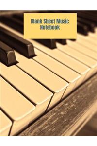 Blank Sheet Music Notebook