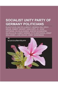 Socialist Unity Party of Germany Politicians