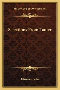 Selections from Tauler