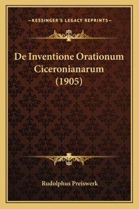 De Inventione Orationum Ciceronianarum (1905)