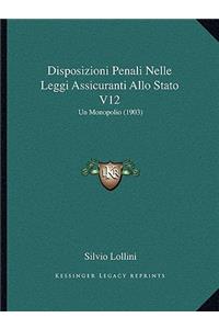 Disposizioni Penali Nelle Leggi Assicuranti Allo Stato V12