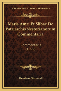 Maris Amri Et Slibae De Patriarchis Nestorianorum Commentaria