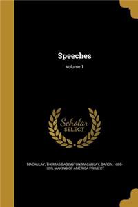 Speeches; Volume 1