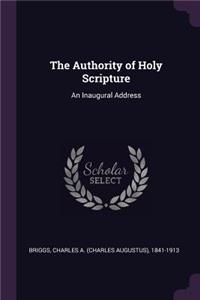 The Authority of Holy Scripture