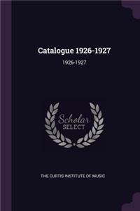 Catalogue 1926-1927