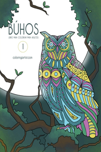 Búhos libro para colorear para adultos 1